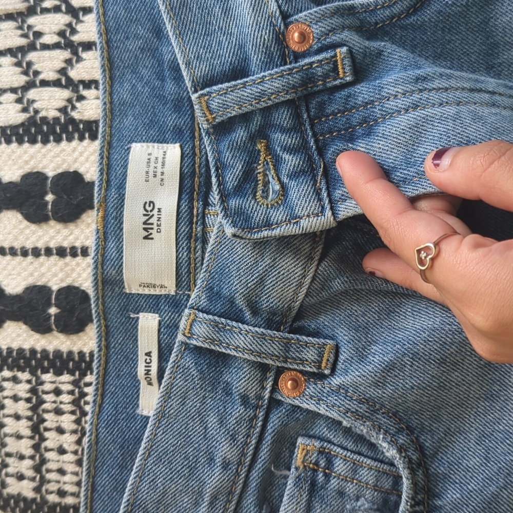New Small Mango jean skirt